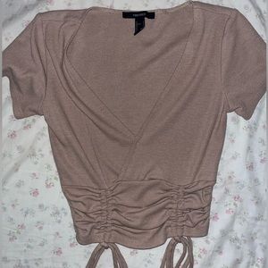 Forever 21 Scrunched Crop Top